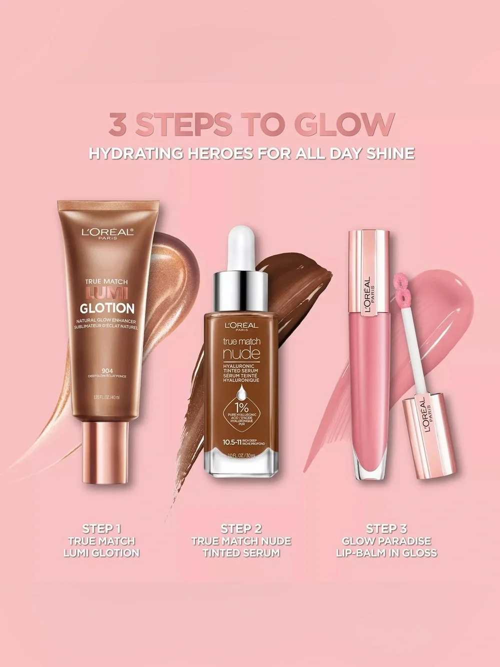 L'Oréal Lumi Glotion Natural Glow Bronzing Enhancer - 905 Rich, NEW